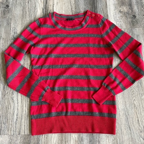 The Limited Women’s Red and Grey Wool Blend Sweater, size small - Picture 1 of 7